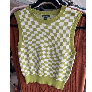 Wild Fable Checkered Sweater Vest